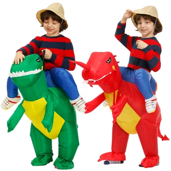 Аниме Детски надуваем динозавърски костюм Косплей костюми Детски костюм за възрастни Аниме Пурим Дино Момчета момичета Хелоуин Коледен подарък