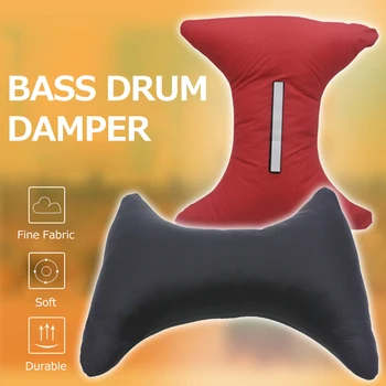Бас барабан амортисьор двойна дъга дизайн лепило бас барабан звукопоглъщаща възглавница барабан практика намаляване на шума възглавница подложка