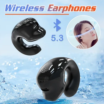 Безжични Bluetooth слушалки HiFi стерео музикални слушалки с микрофон Единична спортна водоустойчива TWS слушалки за свободни ръце