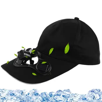Бейзболна шапка с вграден вентилатор за слънчева енергия Шапка за спортен фен Бейзболни шапки Слънцезащита Голф шапка Риболовна шапка Охладете лицето си