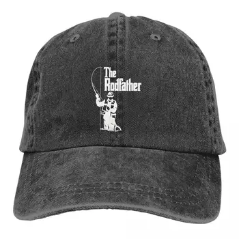 Бейзболните шапки на Rodfather Peaked Cap Fishing Sun Shade Шапки за мъже