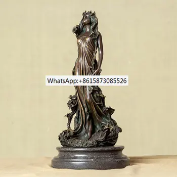 Бронзова скулптура на Афродита Гръцки мит Афродита Бронзова статуя Богиня на любовта и красотата Ангел за дома Арт декор Орнамент Подаръци