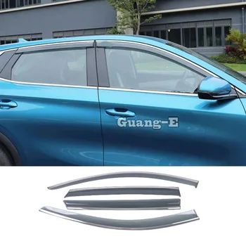  Визьор за прозорци за кола Слънцезащитен чадър за дъжд за BYD ATTO3 / Yuan Plus 2022 2023 2024 Декорация рамка капак Авто екстериорни аксесоари