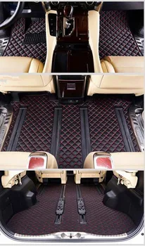 Висококачествени килими! Поръчкови стелки за кола + стелка за багажник за Toyota Alphard 2023-2015 7 8 места водоустойчиви трайни килими