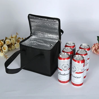 Външна изолирана чанта за обяд Охладителна чанта за напитки Сгъваема термо чанта Преносима кутия за обяд Ice Pack Tote Food Picnic Bags кемпинг