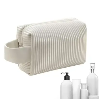 Грим организатор чанта пътуване тоалетни козметични чанта преносим голям капацитет грим случай пътуване чанта с цип за тоалетни принадлежности