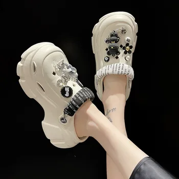 Дамски сандали Лятна мода EVA Чехли с меко дъно Външни градински обувки Кухи дишащи дамски обувки Висококачествени сандали