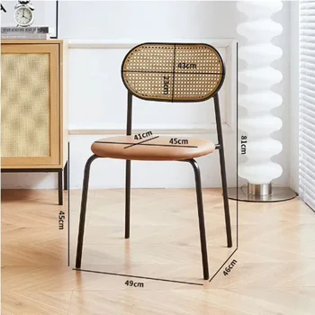 Дизайн Индивидуални столове Всекидневна Преносими външни холни столове Ратан Възрастни Шезлонг Pliante Мебели за дома DC024