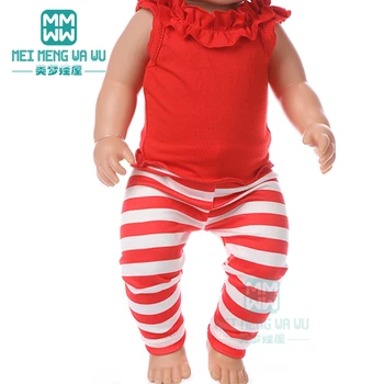 Дрехи за кукла годни 43-45cm бебе новородена кукла и американска кукла мода домашен сервиз Ежедневни облекла