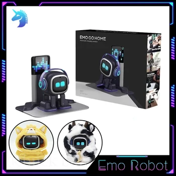 Емо робот домашен любимец Emopet AI емоционални интелигентни роботи интелигентен спътник комуникация робот домашен любимец за десктоп decoratioin играчки подарък