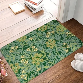 Жасмин реколта орнамент Уилям Морис изтривалка вход баня врата подови постелки флорални текстилни хол килим килим подложка за крака