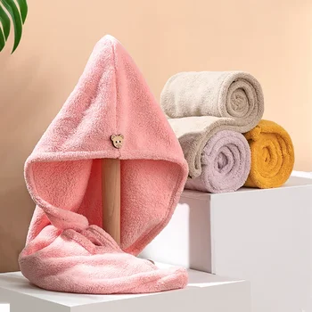 Жени Микрофибърна кърпа Кърпа за коса Кърпи за баня за възрастни Начало Хавлиени кърпи Баня за сушене на коса