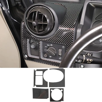 За Hummer H2 2003-2007 кола страничен въздушен изход панел декоративен стикер меки въглеродни влакна интериорни аксесоари LHD