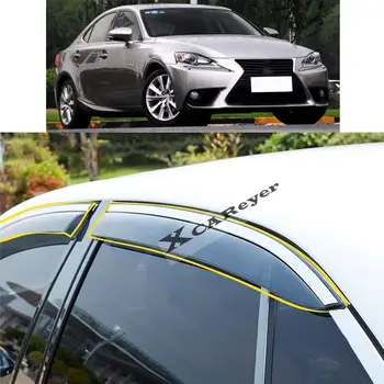 За Lexus IS-Class IS200 IS250 IS300 (XE30) 2014 2015-2017 2018 стикер пластмасов прозорец стъкло вятър козирка дъжд / слънце охрана отдушник