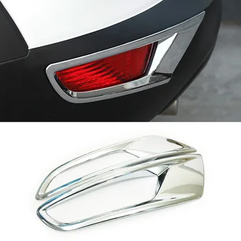 За Mazda CX3 CX-3 2015-2018 кола задна мъгла светлина броня рефлектор подстригване ABS пластмасови екстериор фар стайлинг качулка