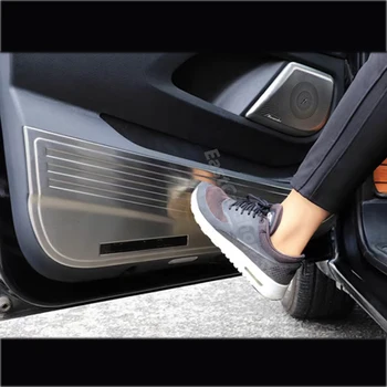 За Mercedes Benz VITO V CLASS W447 2016-2020 Кола от неръждаема стомана врата Anti-kick плоча Защита на вратите на автомобила Интериорни аксесоари