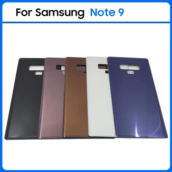 За Samsung Galaxy Note 9 N960 N960F батерия заден капак задна врата 3D стъклен панел Note9 корпус случай камера обектив лепило замени