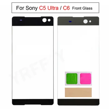 За Sony Xperia C6 C5 Ultra Dual сензорен екран панел 5506 E5533 E5563 E5553 6.0 инчов преден стъклен екран външен панел капак