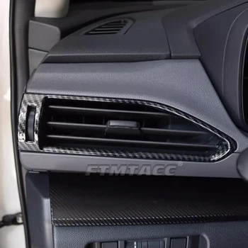 За Subaru Crosstrek 2024 ABS Интериорни аксесоари от въглеродни влакна Страничен климатик Outlet Vent Декорация Рамка Cover Trim