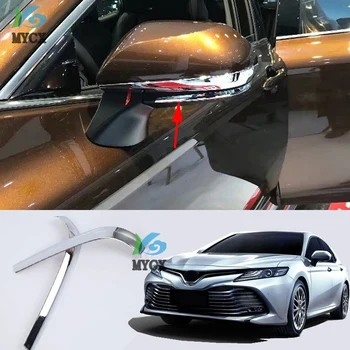 За Toyota Camry 2018 2019 8th XV70 огледало за обратно виждане декоративна лента ABS хром Материал Аксесоари