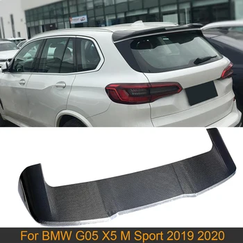 За X5 G05 Спойлер на задното крило на покрива за BMW X5 G05 M Sport 2019 2020 Карбонов автомобил Заден багажник Багажник Lip Wing Spoiler