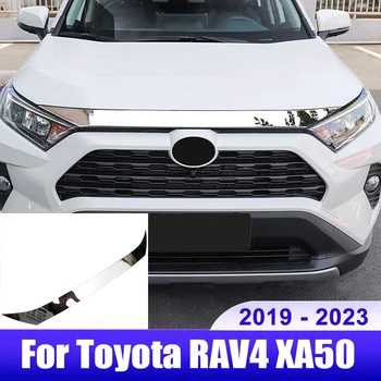 За Тойота RAV4 2019 2020 2021 2022 2023 RAV 4 XA50 Хибридна кола кола качулка двигател декорация покритие лента екстериор аксесоари