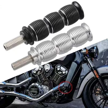 За индийски бойскаутски шамандури Bobber Нова алуминиева сплав CNC раирани части за мотоциклети от неръждаема стомана, щифт за смяна или спирачен щифт 15-21
