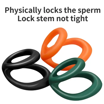 Забавяне на еякулацията Пенис пръстени мъжки пишка ерекция носилка удължител еротични петел пръстени секс играчки за мъже двоен петел пръстен SM играчки