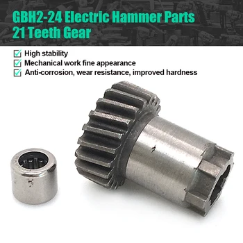 Замяна за Bosch GBH2-24 21Teeth Gear Електрически чук с игла Fit 5 зъба арматура Резервни части за електроинструменти Аксесоари Добро