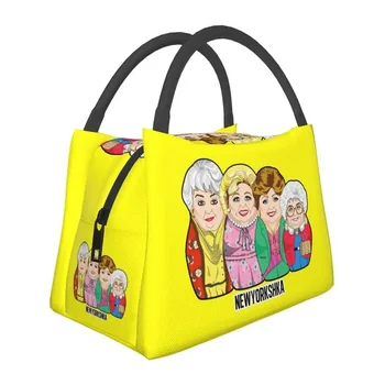 Златни момичета характер кукли топлоизолирани чанти за обяд жени Дороти обяд контейнер за открит пикник съхранение храна кутия за храна