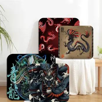 Китайски дракон възглавница мат модерен минималистичен стил диван мат трапезария маса стол възглавници унисекс против хлъзгане диван декор татами