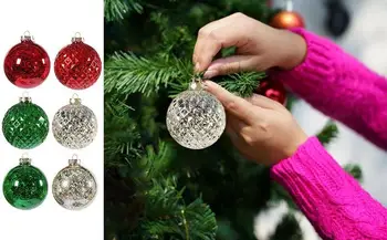 Коледен блясък топка орнаменти Коледно дърво декорации висящи топка за сватбено тържество Нова година декорация на дома 2023