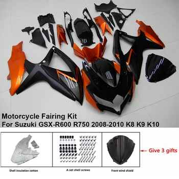 Комплект за обтекател на мотоциклети Комплект за тяло Пластмаса за Suzuki GSX-R600 R750 2008-2010 K8 K9 K10 аксесоари Инжекционна каросерия S0608-114a