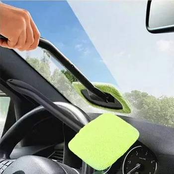 Комплект четка за почистване на прозорци за кола Инструмент за почистване на предното стъкло вътре в интериора Автоматична стъклена чистачка с дълга дръжка Z2