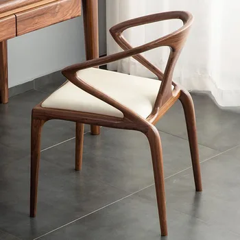Компютърен педикюр суета столове дизайн четене стол дърво открит хол Sillas De Comedor мебели за дома FYH DC102
