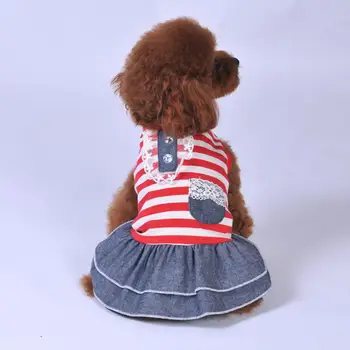 Красива кучешка пола удобна рокля-нагоре дишаща лятна малка кучешка принцеса косплей костюм