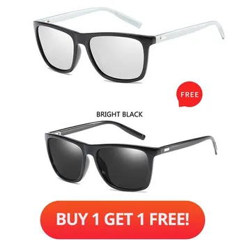 Купи 1 Вземи 1 Безплатни 2019 Polaroid слънчеви очила Унисекс площад реколта слънчеви очила известна марка слънчеви очила поляризирани слънчеви очила ретро