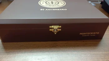 Кутия за пури Хумидор 80-та годишнина Монте дървена кутия за пури Мъжка ретро стил пура пътуване хумидор пури аксесоари