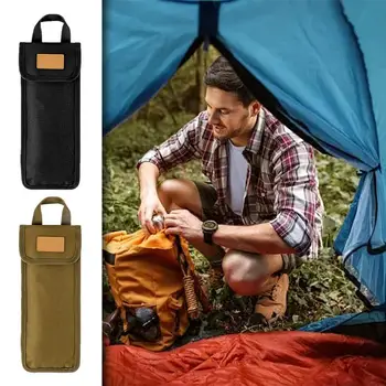 Къмпинг палатка колове чанта дръжка трайни извънгабаритни торбичка къмпинг палатка полюс за ковани стомана палатка колчета мулти инструменти притежателя чанта