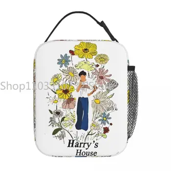 Къщата на Хари карикатура Сладки цветя Merch изолирани обяд чанта за офис храна съхранение чанта за многократна употреба охладител термични кутии за обяд