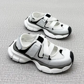 Летни сандали за жени 2024 Тенденция Модни спортни обувки Увеличаване на височината Женски ежедневни тенис обувки Сандали за бягане