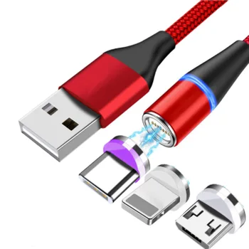 Магнитен микро USB тип C кабел Бързо зареждане за Huawei Mate 40 30 Pro 20 X P20 P4 Бързо зареждане USB кабел Магнитно зарядно устройство
