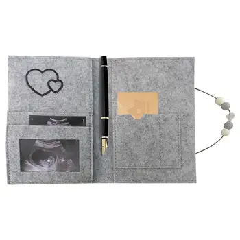 Майчинство паспорт покритие бременност чанта за съхранение за съхранение на ултразвукови снимки сладък подарък за бъдещи майки бременни жени за