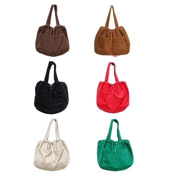 Мека и удобна чанта стилна чанта от кадифе с японски за жени и момичета