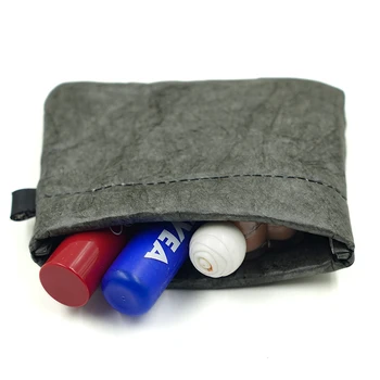 Мини пътуване козметична чанта преносим грим торбичка жени червило лак за нокти Tyvek тоалетна комплект монета съхранение карта чанта