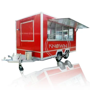 Многофункционална количка за улична храна Мобилна закуска Вендинг павилион Напълно оборудване Мобилно ремарке за храна с DOT CE сертификация