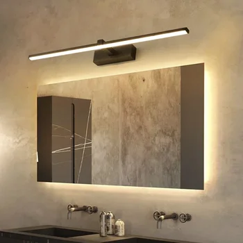 Модерен LED стена лампа огледало декор осветление 40/60 см дълга лента светлина за баня тоалетна кухня вътрешен Led осветителни тела блясък