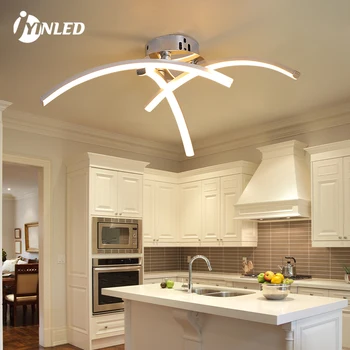  Модерно LED творческо извито дизайнерско таванно осветително тяло, 18W 6500K Cool White Light Flush Mount Подходящ за коридор, спалня