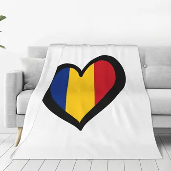 Молдова Флаг одеяло легло покритие открит диван легло декор диван одеяло минималистичен сърцето на творческия контрастен цвят миещ се