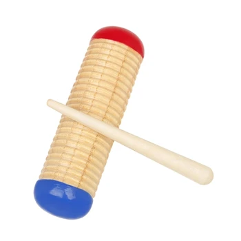 Музикален инструмент ритъм играчка Guiro музика играчка за бебе дете дете ранно образователен инструмент перкусии с чук